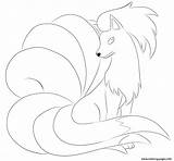 038 Ninetales Pokemon Coloring Page Printable sketch template
