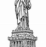 Statue Of Liberty Coloring Pages For Kindergarten At GetColoringscom  sketch template