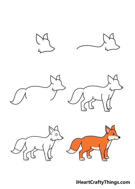 Fox Drawing - How To Draw A Fox Step By Step!