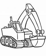 Excavator Coloring Pages sketch template