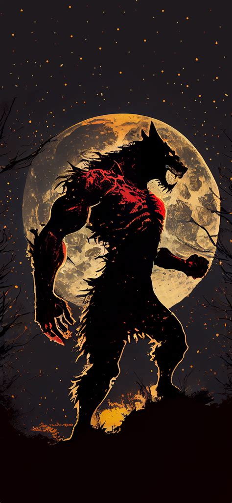 Werewolf & Moon Art Wallpapers - Werewolf Wallpapers for iPhone