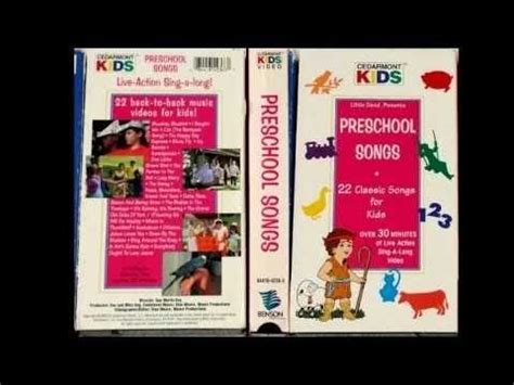 Cedarmont Kids Review: Preschool Songs (original VHS) - YouTube