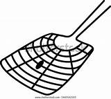 Swatter Icon Outline Style Coloring Template Stock Vector Royalty Free  sketch template