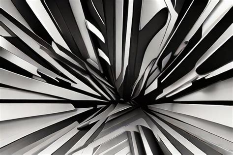 Premium AI Image | Abstract black lines geometric background