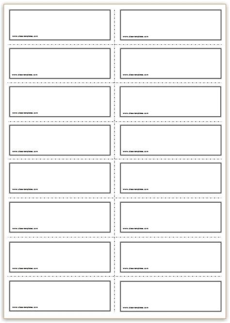 Printable Flashcard Template