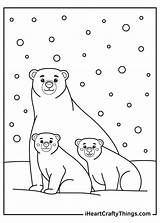 Cute Polar Bear Coloring Pages sketch template