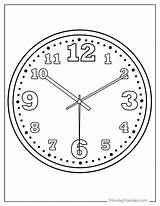 20 Clock Coloring Pages Free PDF Printables sketch template