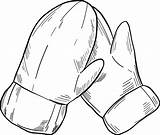 Mittens And Gloves Coloring Pages sketch template