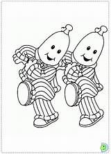 Bananas in Pyjamas Coloring Page  DinoKidsorg sketch template