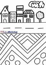 Stay At Home Coloring Page sketch template