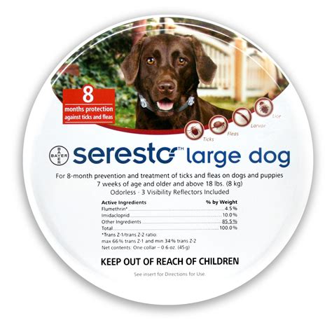 Seresto™ Flea & Tick Collar for Medium and Large Dogs - Pet Supplies ...