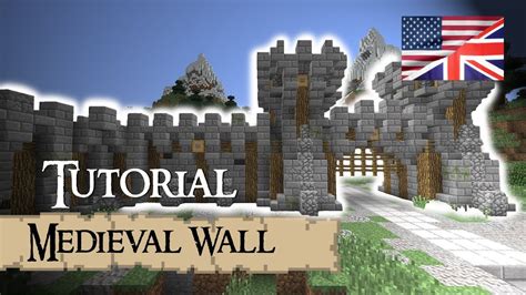 Minecraft Tutorial: Medieval WALL (English) - YouTube