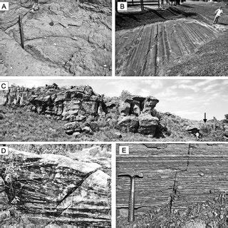 -Sedimentary facies: A) Massive sandy-silty diamictite of FA-1. B)... | Download Scientific Diagram