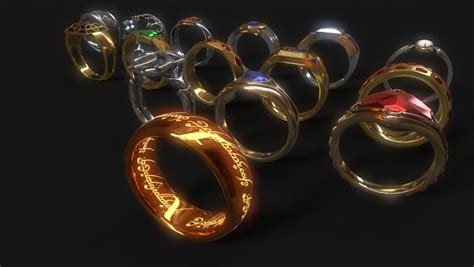 The 20 Rings Of Power LOTR model - TurboSquid 1723390