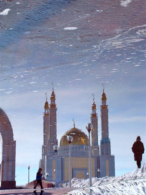 reflections Aqtobe mosque by mtyf on DeviantArt