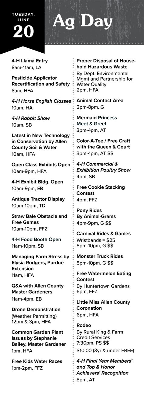 Allen County Fair | Full Schedule — Allen County Fairgrounds