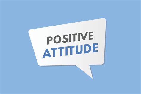 positive attitude text Button. positive attitude Sign Icon Label ...