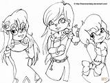 The Chipettes Coloring Pages  sketch template