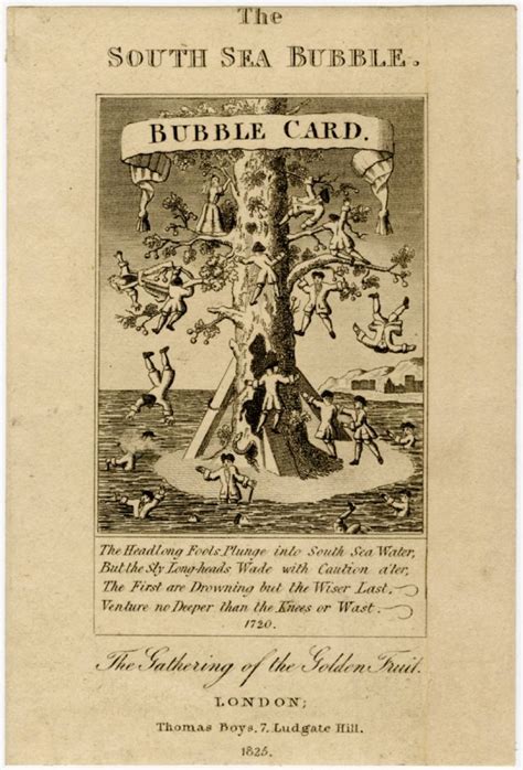 1825 Etching The South Sea Bubble | South sea bubble, South seas, South ...