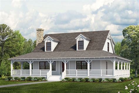 Farmhouse Style House Plan - 3 Beds 2.5 Baths 1696 Sq/Ft Plan #72-110 - Houseplans.com