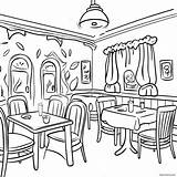 Cozy Family Restaurant Coloring Page 11542 9531 sketch template