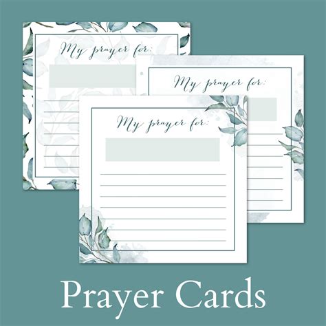 Prayer Cards Printable, Prayer Request Cards, Prayer Note Cards, Prayer ...