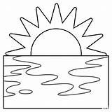 Sunrise Emoji coloring page  ColouringPages sketch template