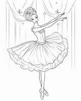 Ballet Dancing Coloring Pages sketch template
