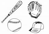 Campo De Minas Calvo Constante bate Y pelota beisbol Para Colorear  sketch template