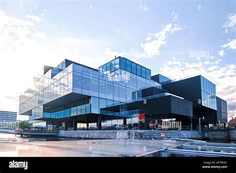 Copenhagen, Denmark - Sept 2022: The BLOX, a new prestige building design on Christians Brygge ...