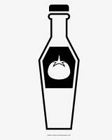 Whisky Bottle Coloring Page  Glass Free Transparent Clipart sketch template