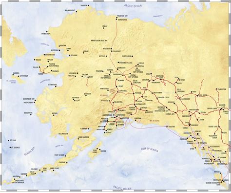 Detailed Alaska Road Map