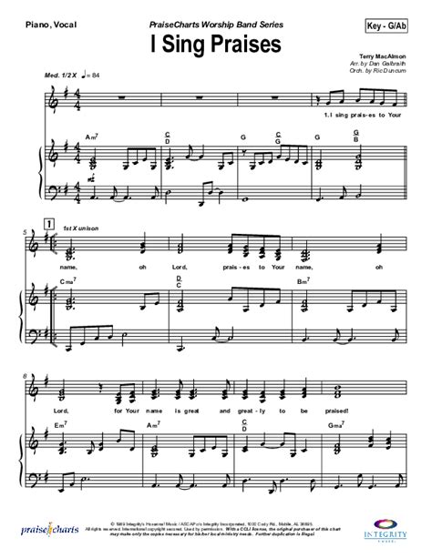 I Sing Praises Sheet Music PDF (Terry MacAlmon) - PraiseCharts