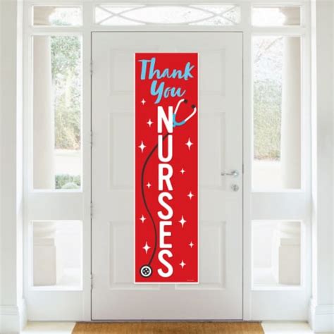 Big Dot of Happiness Thank You Nurses Nurse Appreciation Week Front Door Vertical Banner, 1 ...