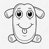 Cute And Funny Puppy Coloring Page Outline Sketch Drawing Vector  sketch template