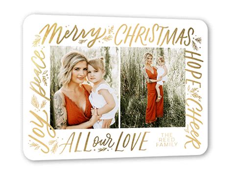 Gold Foil Holiday Photo Cards | Shutterfly
