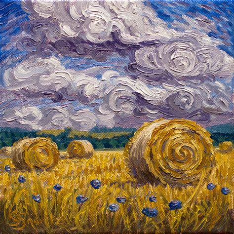 Hay Bale Painting at PaintingValley.com | Explore collection of Hay ...