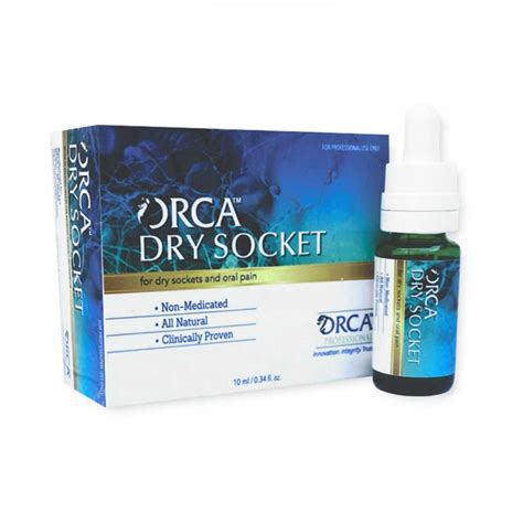 ORCA Dry Socket Solution for Dry Sockets and Oral Pain, 10mL Bottle | Net32