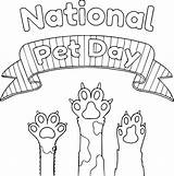 National Pet Day coloring Pages  ColoringLib sketch template