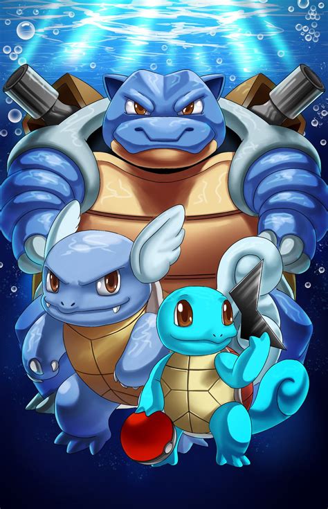 Squirtle Evolution Wallpaper