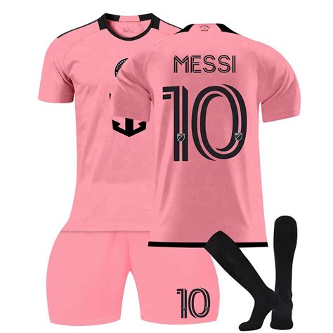 CuYou 2425 Miami Home Soccer Jerseys Black Pink 3 Piece Sets Number 10 ...