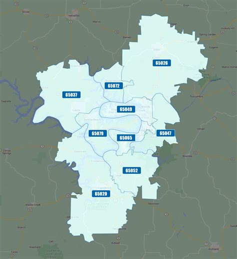 Springfield Oh Zip Code Map