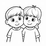 Brother And Sister Coloring Pages For Kids sketch template