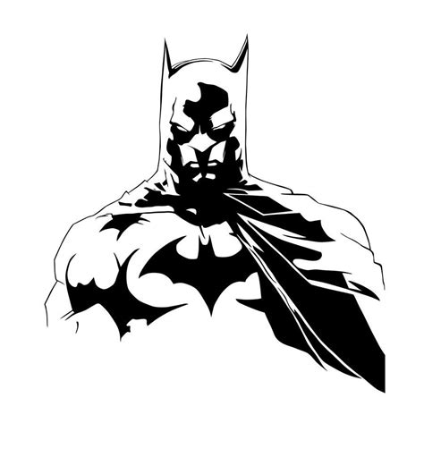 Batman Black And White by LarsEliasNielsen.deviantart.com on @deviantART Batman Canvas Art ...