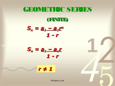 Finite geometric series | PPT