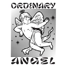 Ordinary Angel Quote Design PNG & SVG Design For T-Shirts