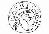 Capricorn Zodiac Coloring Pages sketch template