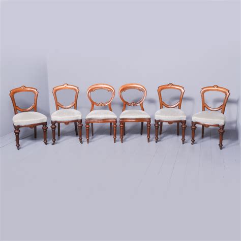 Antique 6 Victorian Dining Chairs | ANTIQUES.CO.UK