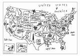 United States Map Coloring Page sketch template