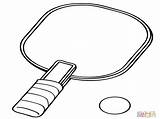 Tennis Racket Coloring Page At GetDrawings  Free Download sketch template